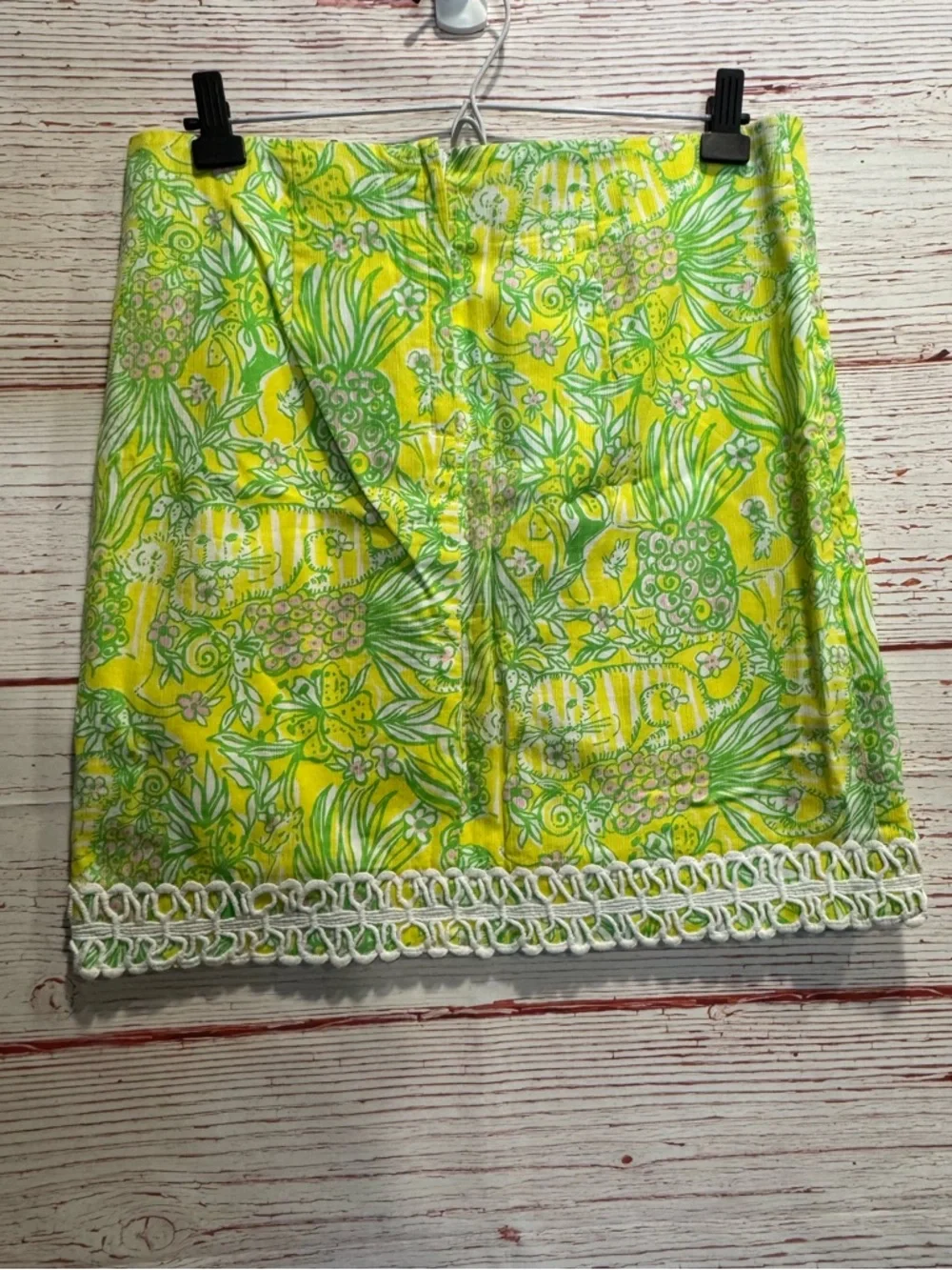 Lilly Pulitzer Lavender Skirt in Crazy Cat House Sz 4